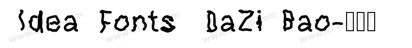 IdeaFonts DaZiBao字体转换